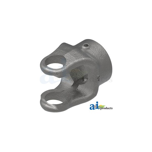 Round Bore Implement Yoke (w/ Double Keyway & Set Screw) 3" x3" x3"